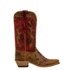 Women's Cowboy Boots Brown and Red LF1627E