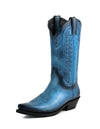 Botas Cowboy de Homem e Mulher Artesanais Couro Azul 1920 Texanas