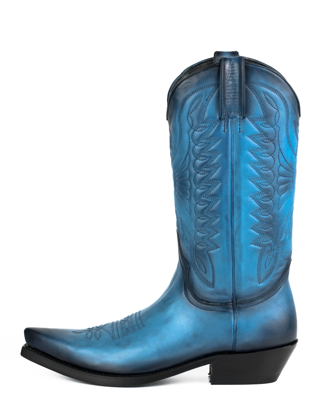 Botas Vaqueras para Mujer y Hombre Hechas a Mano Cuero Azul 1920 Texas