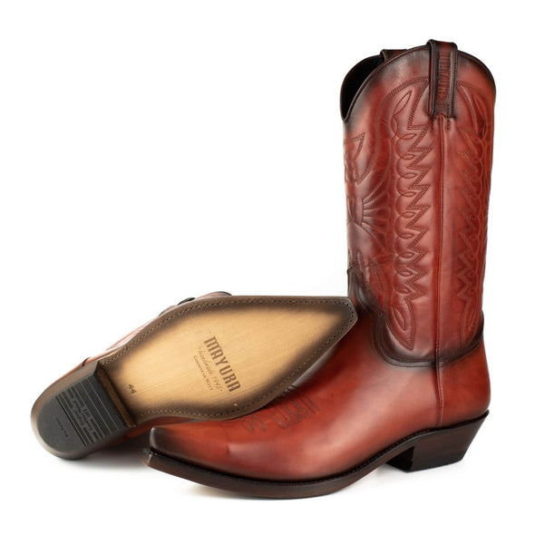 Botas de Homem e Mulher Cowboy (Texanas) Laranja 1920 Vintage (Mayura Boots)