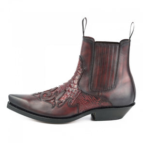 Cowboy Boots (Texas) Model ROCK 2500 Red-Negro | Cowboy Boots Portugal