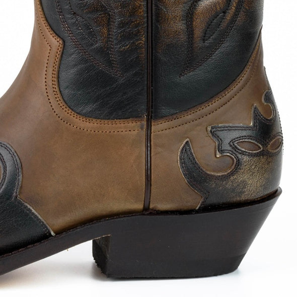 Botas de Homem e Mulher Cowboy (Texanas) Castanho e Cinzento Prata 1927-C Milanelo Verin / Crazy Old Pony (Mayura Boots)