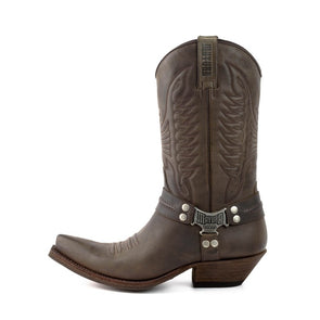 Men's Cowboy Boots Handmade Gray Leather 13 Texanas