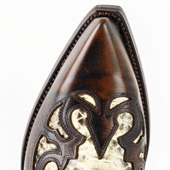 Botas de Homem Cowboy (Texanas) Castanho e Branco 1935-C Milanelo Zamora / Natural (Mayura Boots)