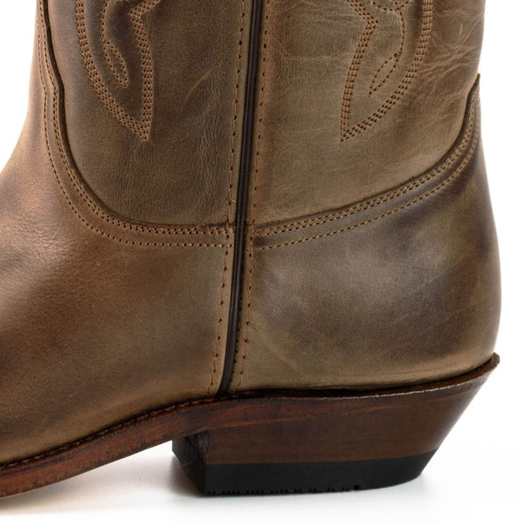 Botas de Homem e Mulher Cowboy (Texanas) Castanho 20 in Crazy Old Sadale (Mayura Boots)